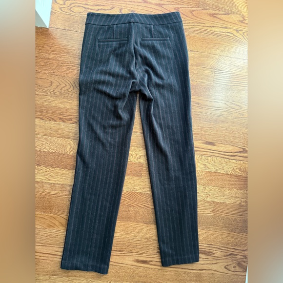 ECRU Striped Pants Trousers Career Office Soft Comfy Corporate Girly 0 - Picture 2 of 6